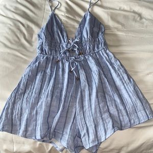 Baby blue romper